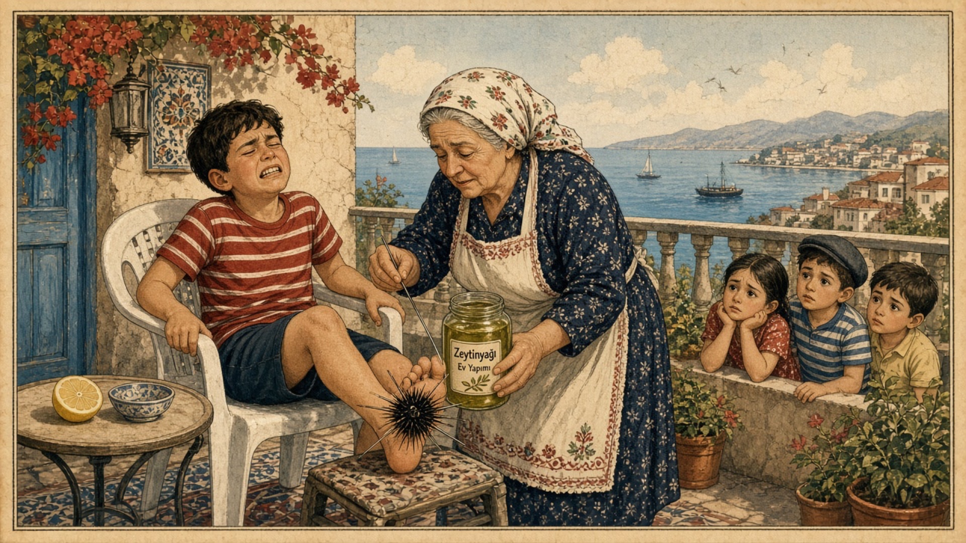 Ayvalık Sarımsaklı Martı Sitesinde Deniz Kestanesi Operasyonu: Zeytinyağı, İğne ve Limon Seansı