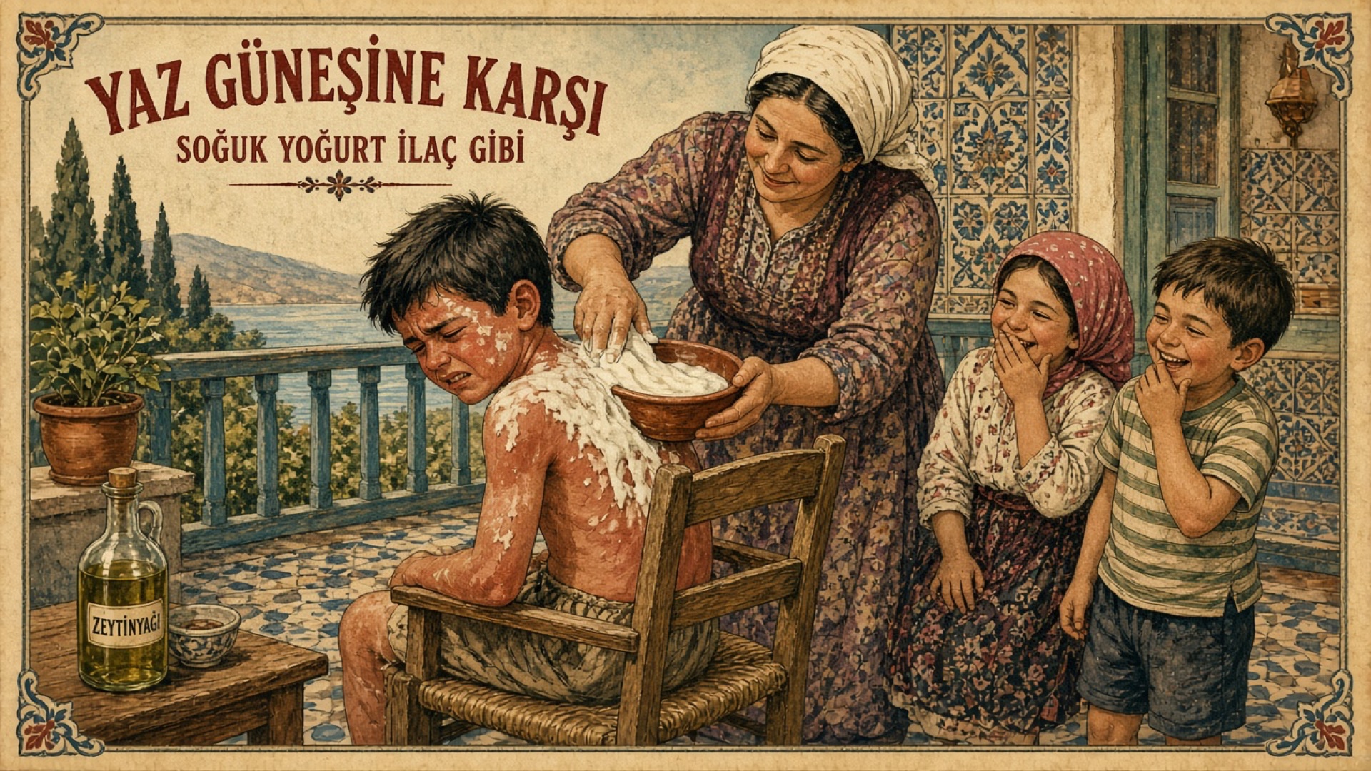 Güneş Yanığına Yoğurt Sürme İşkencesi: Istakoz Sırtlar, Ekşi Sütaş Kokusu ve Soyulan Omuz Derileri