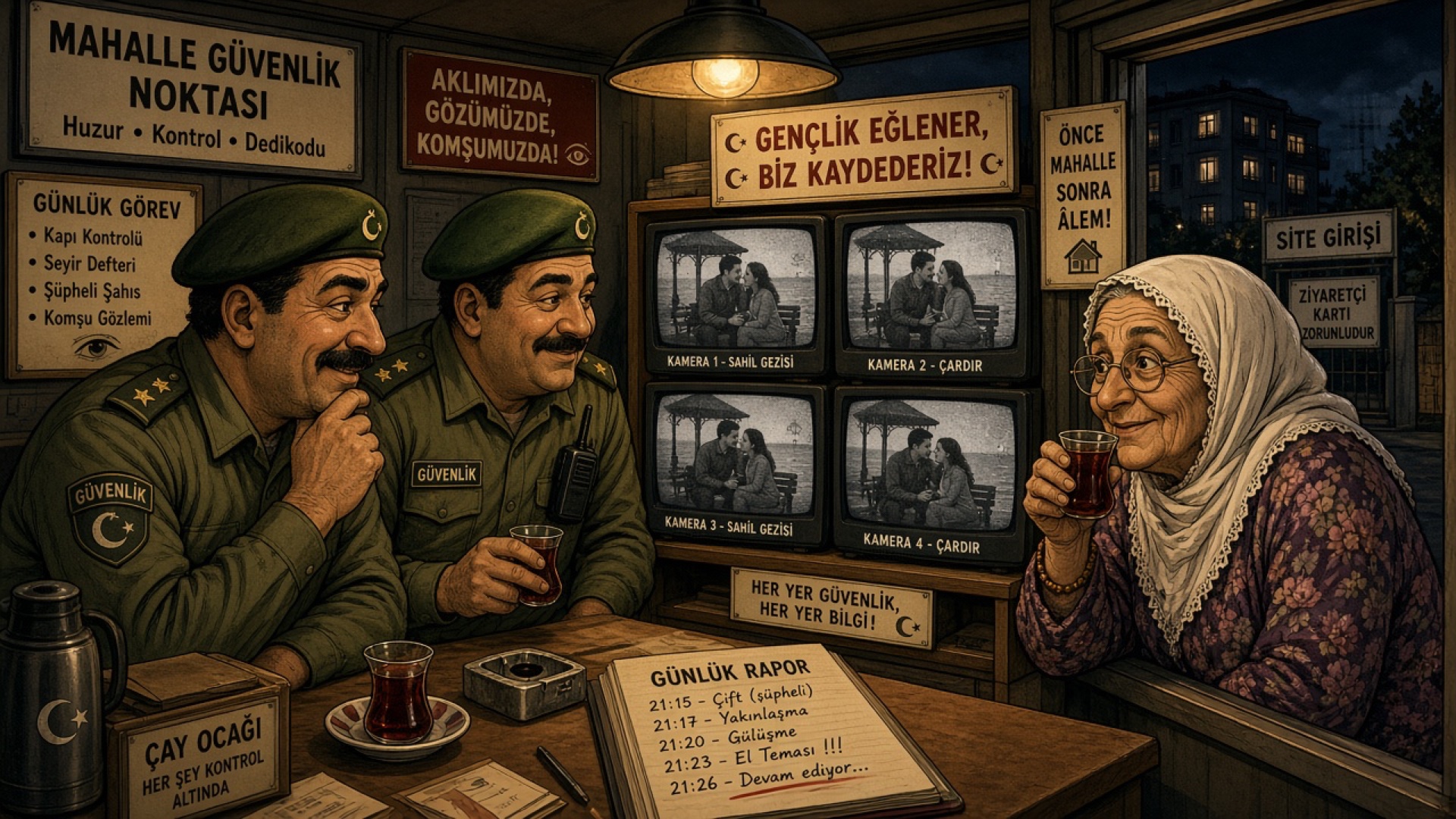 İzmir Mavişehir Mavi Kuleler Sitesinde Güvenlik Monitöründen Sevgili Gözetleme Skandalı