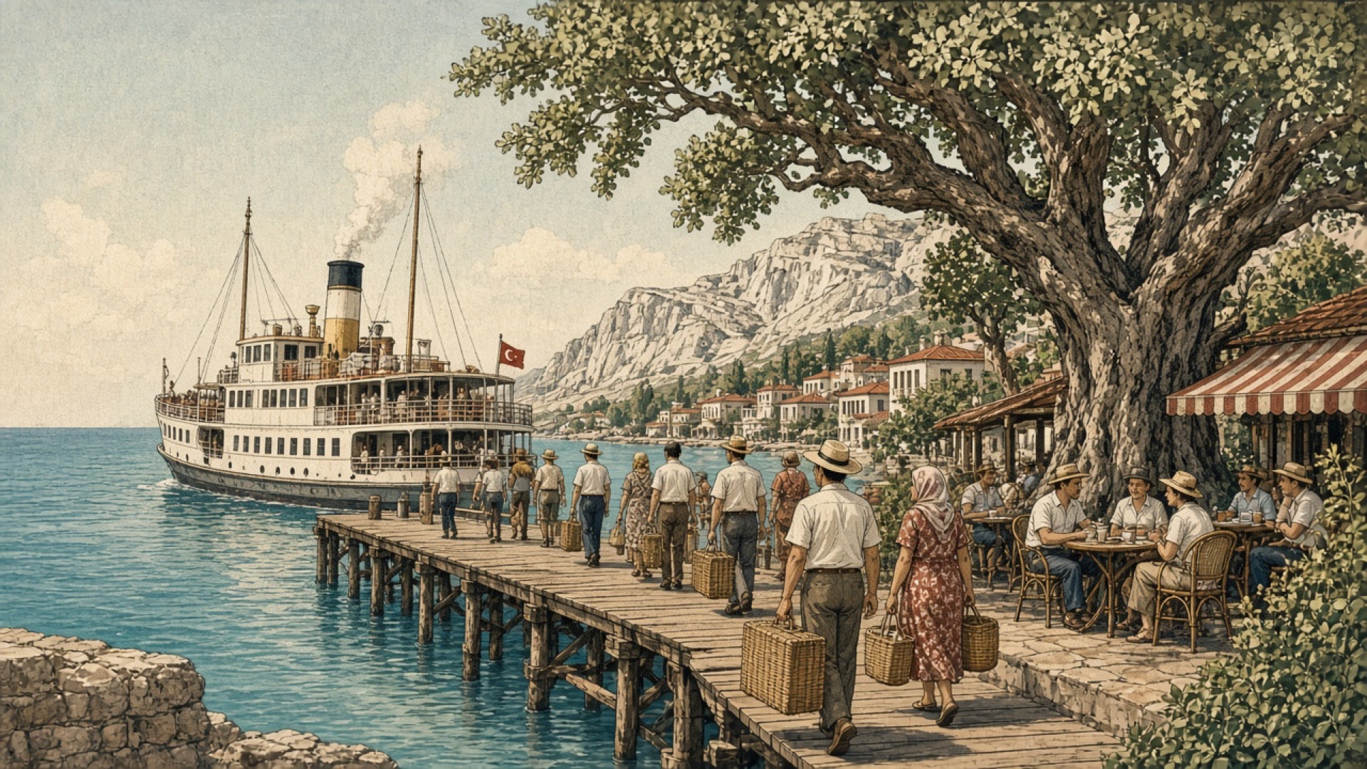 Marmara Adası Mermer Tozu ve Çınarlı Köyü İskelesi: 1970'ler Ada Vapuru Sayfiyesi