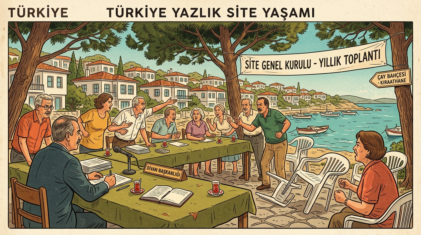 Silivri Selimpaşa Başkentliler Sitesinde Olağanüstü Genel Kurul ve Havada Uçuşan Pilsan Sandalyeler