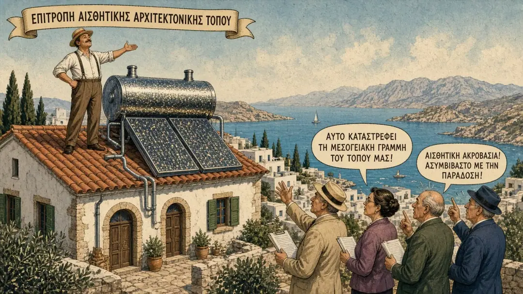 Kaş Kalkan Yamaçlarında Çatıya 24 Güneş Paneli Kuran Mühendis ve Estetik Komisyonu Harbi